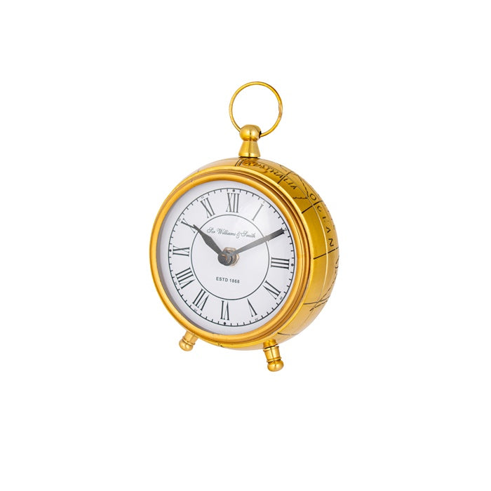 Drake Gold Alloy Half Globe Clock