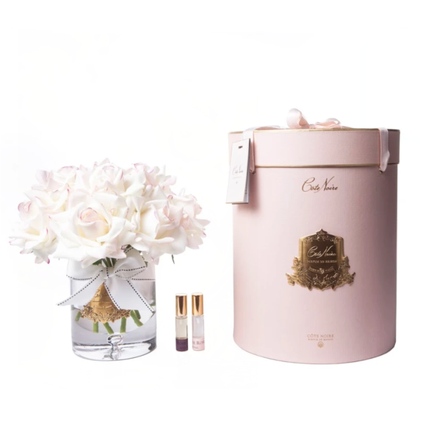 Twelve Rose Pink Blush/ gold badge/ pink box
