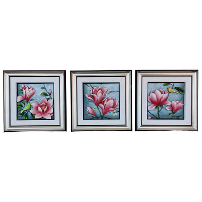 Water Lily 3D Flower Wall Art (3pc)