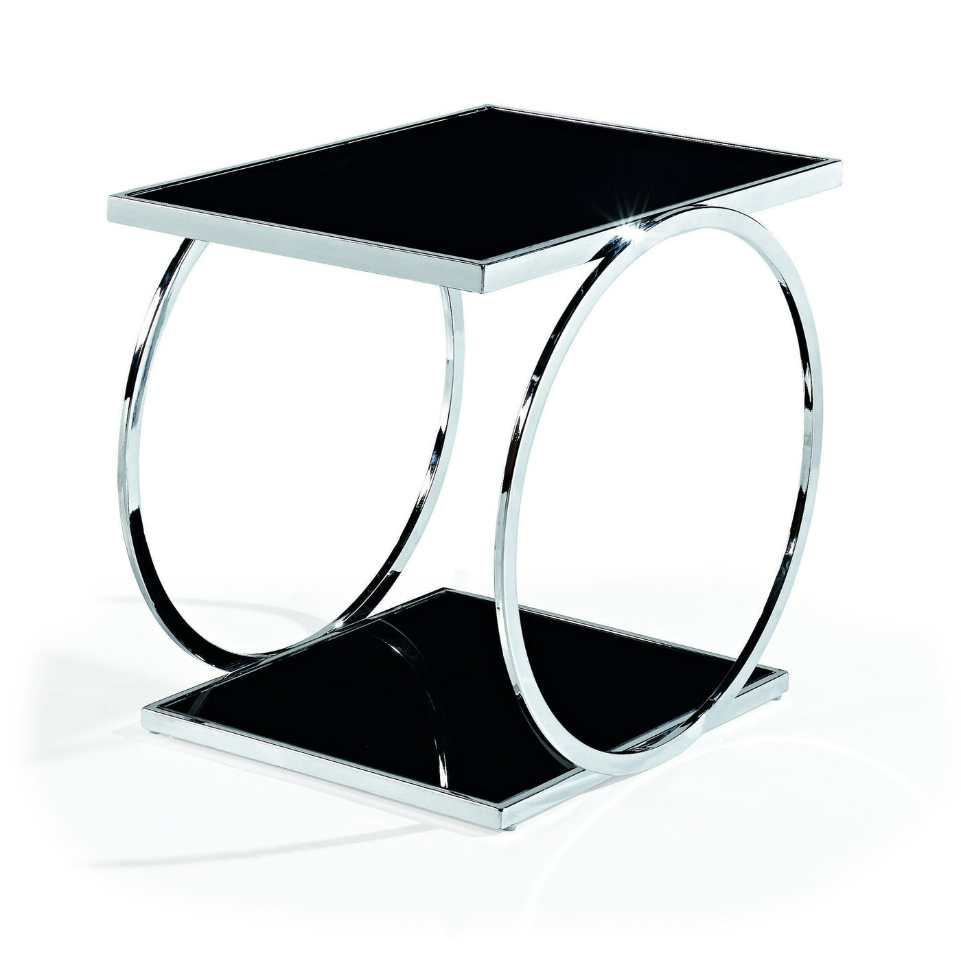 Oregon Side table - Blk Glass