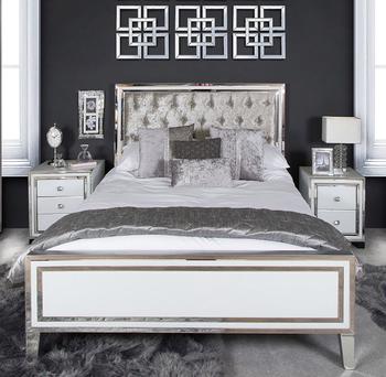 Liberty Mirrored Bed Frame - King