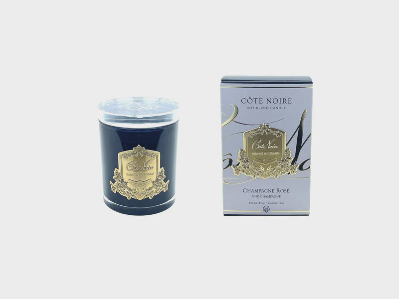 Pink Champagne - Gold Badge Candle