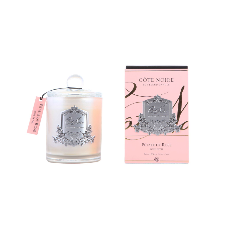 ROSE PETAL - SILVER BADGE CANDLES